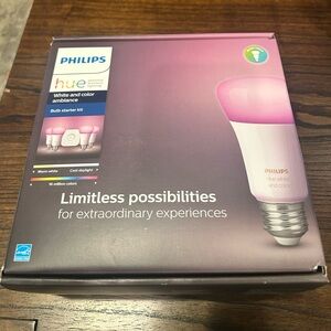 Philips Hue Smart Bulb Set with White and Color Options